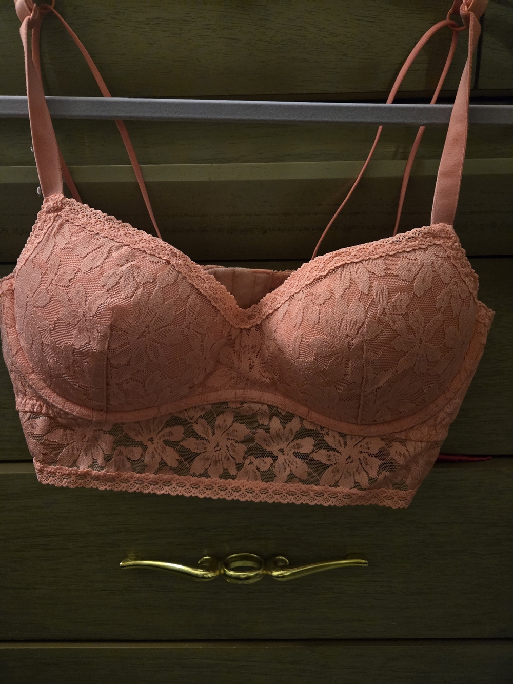 Victoria's Secret PINK Coral Lace Longline Bralette